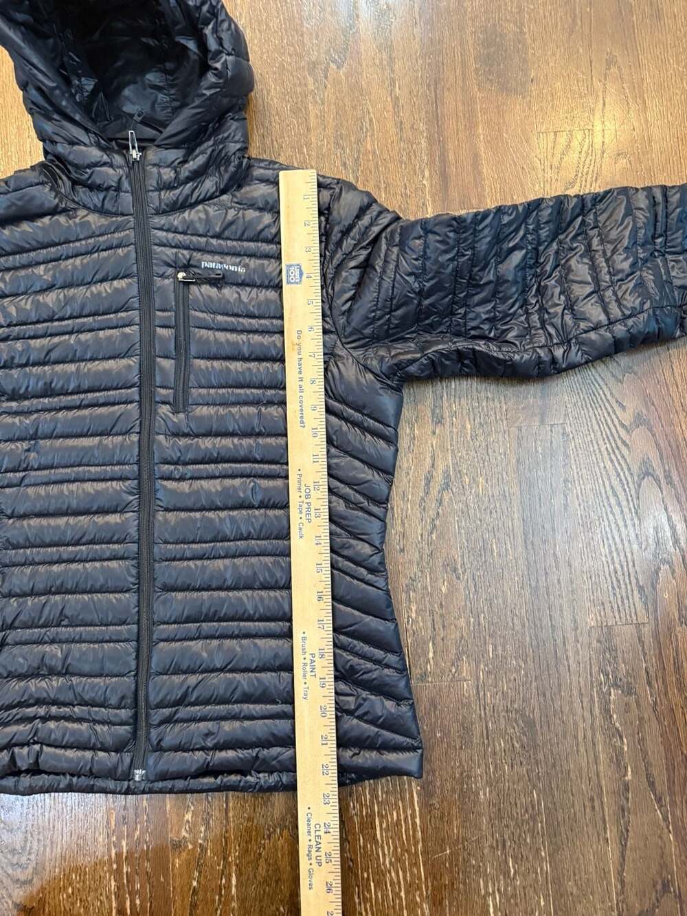 Patagonia Women's Down Hooded Jacket Black Size Small - Picture 5 of 5